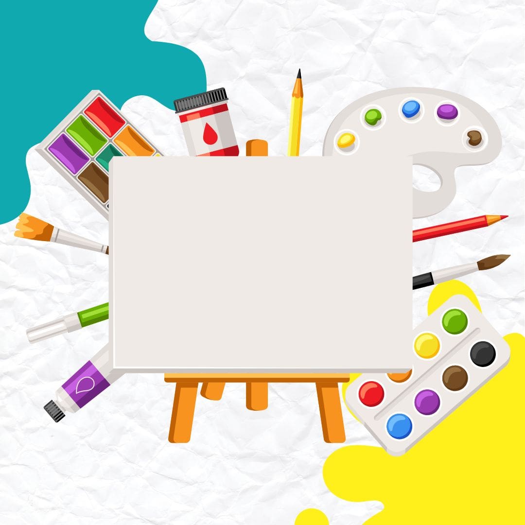 Red and White Paintings Clean Informative Business Instagram Post