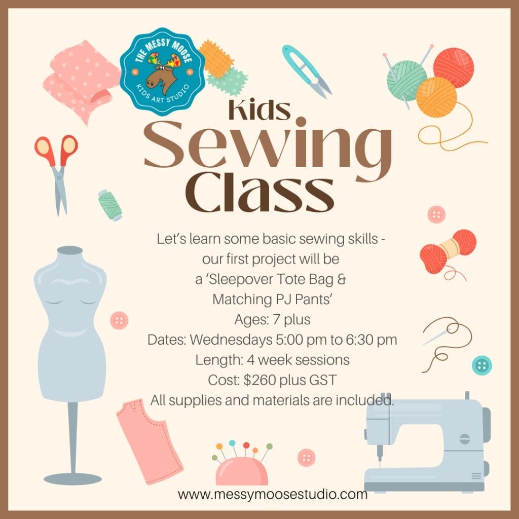 kids, sewing class, art