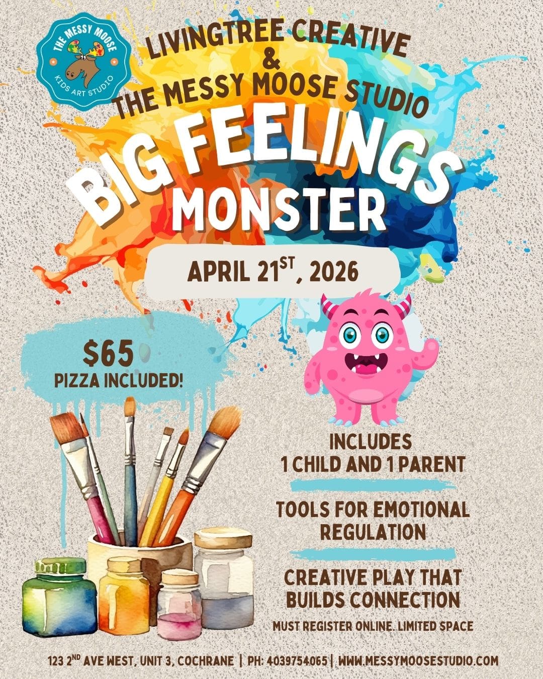 Big Feelings Monster with Living Tree Creative